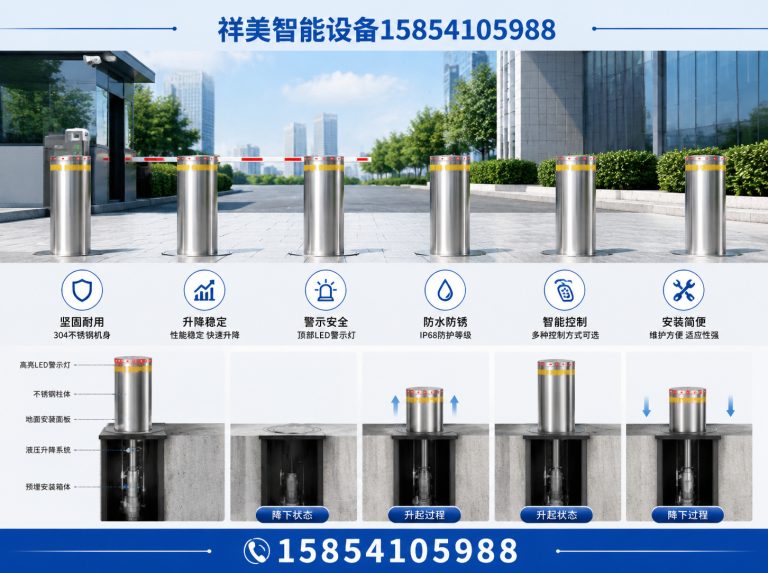 长清区升降柱展示图